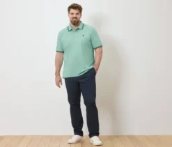 Piqué-Poloshirt, aqua