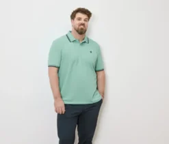 Piqué-Poloshirt, aqua