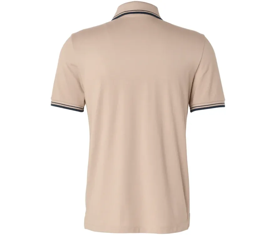 Piqué-Poloshirt, beige