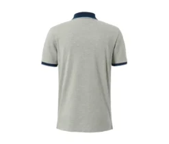 Piqué-Poloshirt, grau meliert