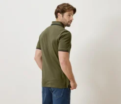 Piqué-Poloshirt, khaki