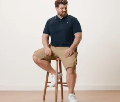 Piqué-Poloshirt, navy