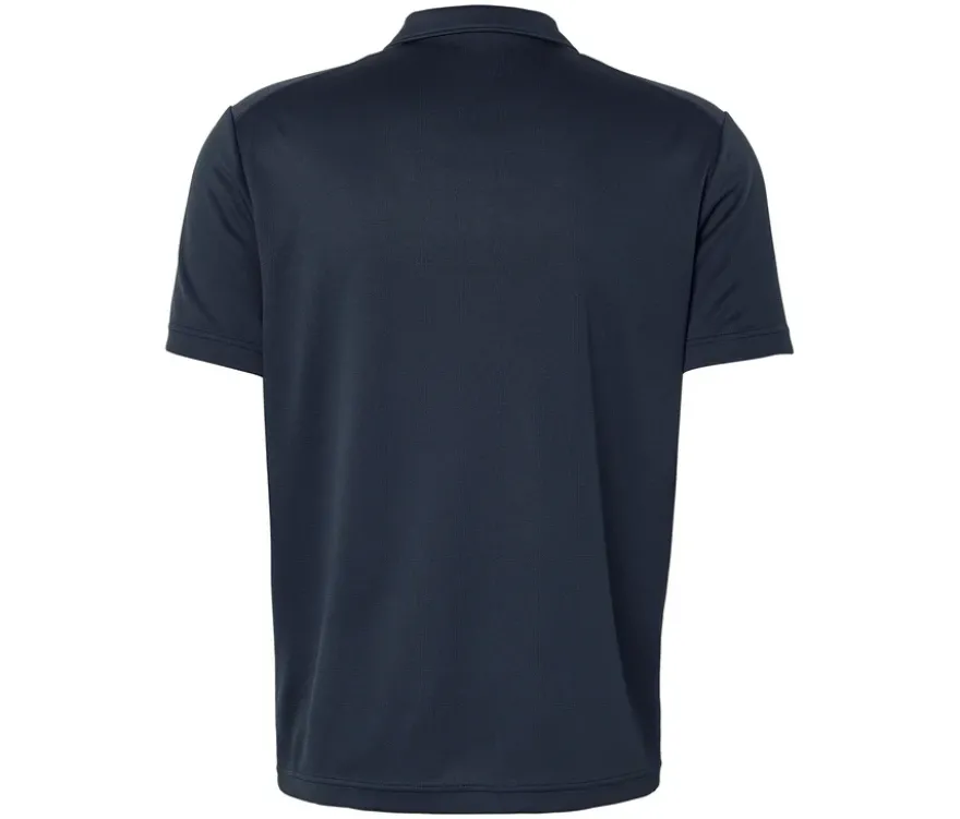 Poloshirt mit Merinowolle, navy