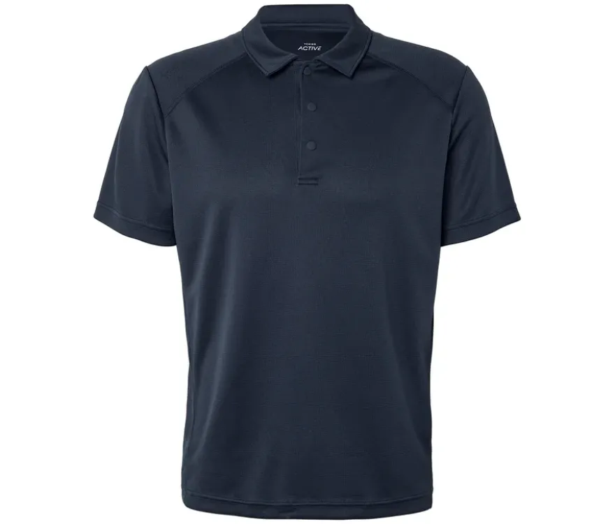 Poloshirt mit Merinowolle, navy