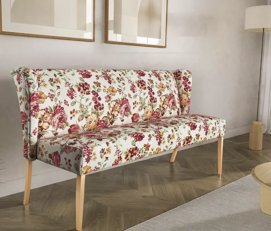 Polsterbank »Hendrick«, floral beige