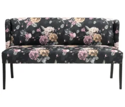 Polsterbank »Hendrick«, floral anthrazit