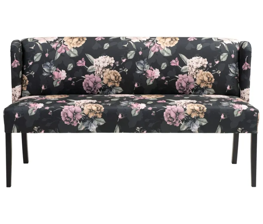 Polsterbank »Hendrick«, floral anthrazit
