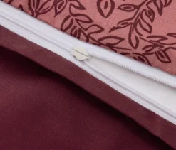 Polycotton-Bettwäsche, bordeauxrot, Normalgröße