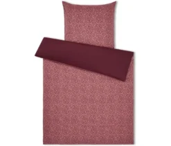 Polycotton-Bettwäsche, bordeauxrot, Normalgröße