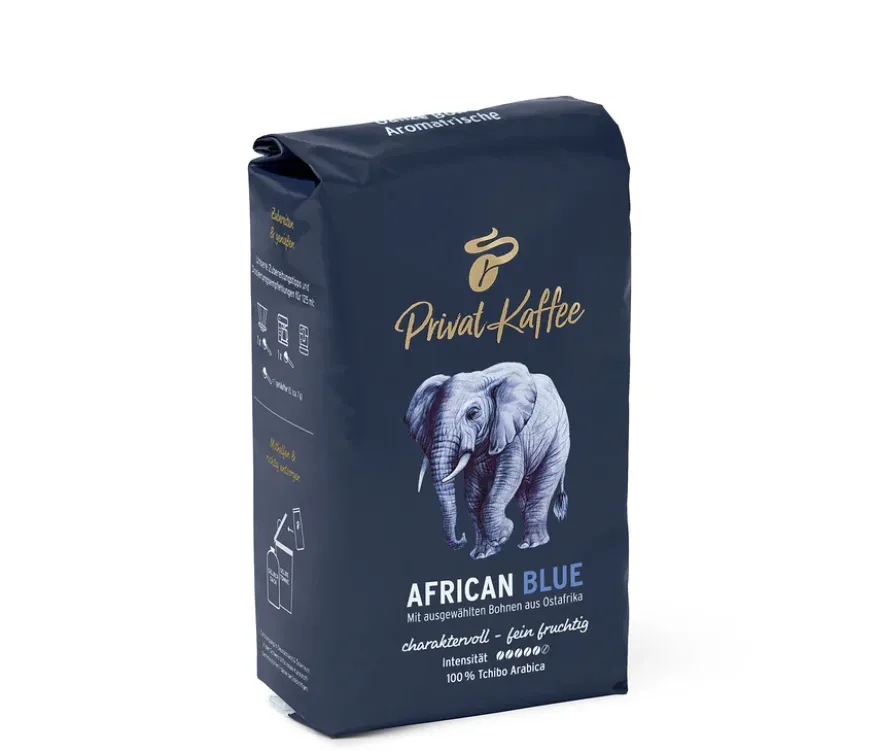 Privat Kaffee African Blue - 6 x 500 g Ganze Bohne