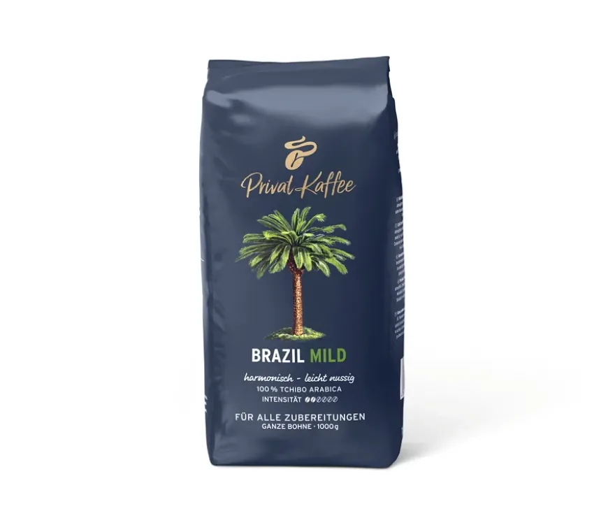 Privat Kaffee Brazil Mild - 1 kg Ganze Bohne