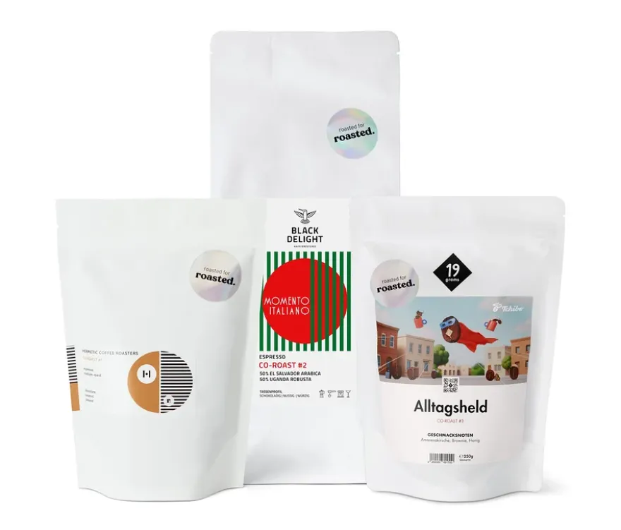 Probierpaket "Co-Roast Trio“ – 1x 250g, 1x 500g, 1x 250g Ganze Bohne