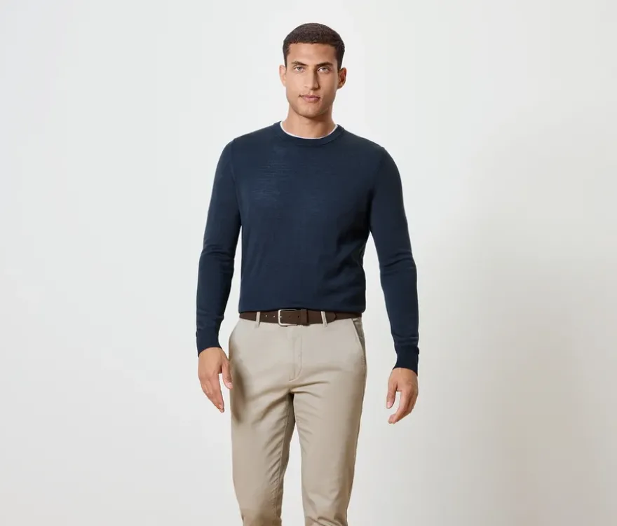 Pullover, dunkelblau meliert