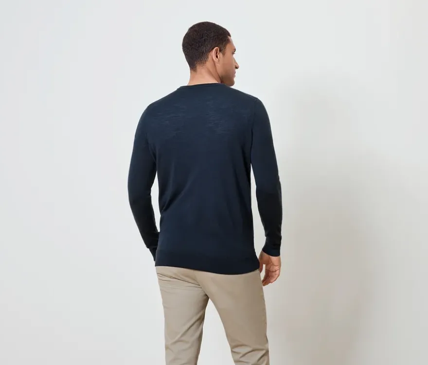 Pullover, dunkelblau meliert