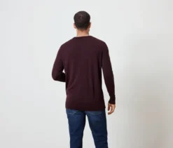 Pullover, dunkelrot meliert