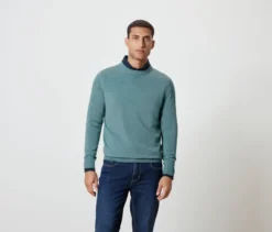 Pullover, hellblau meliert