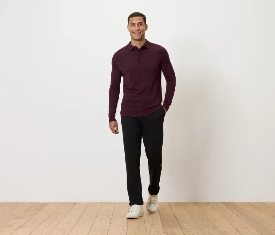 Pullover mit Polokragen