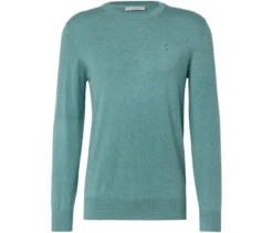 Pullover mit Rundhalsausschnitt, aqua meliert