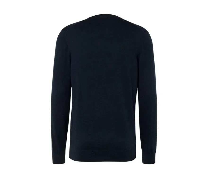Pullover mit Rundhalsausschnitt, dunkelblau