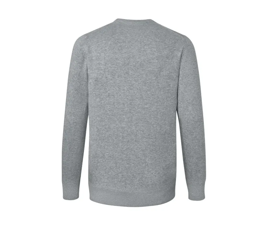 Pullover mit Rundhalsausschnitt, grau