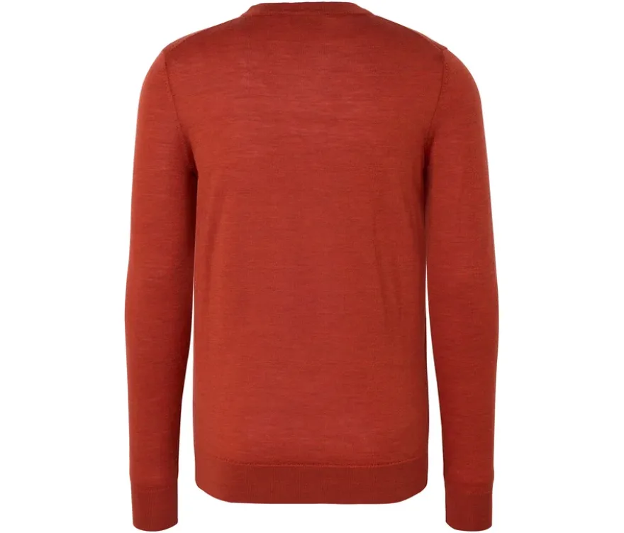 Pullover, orange meliert