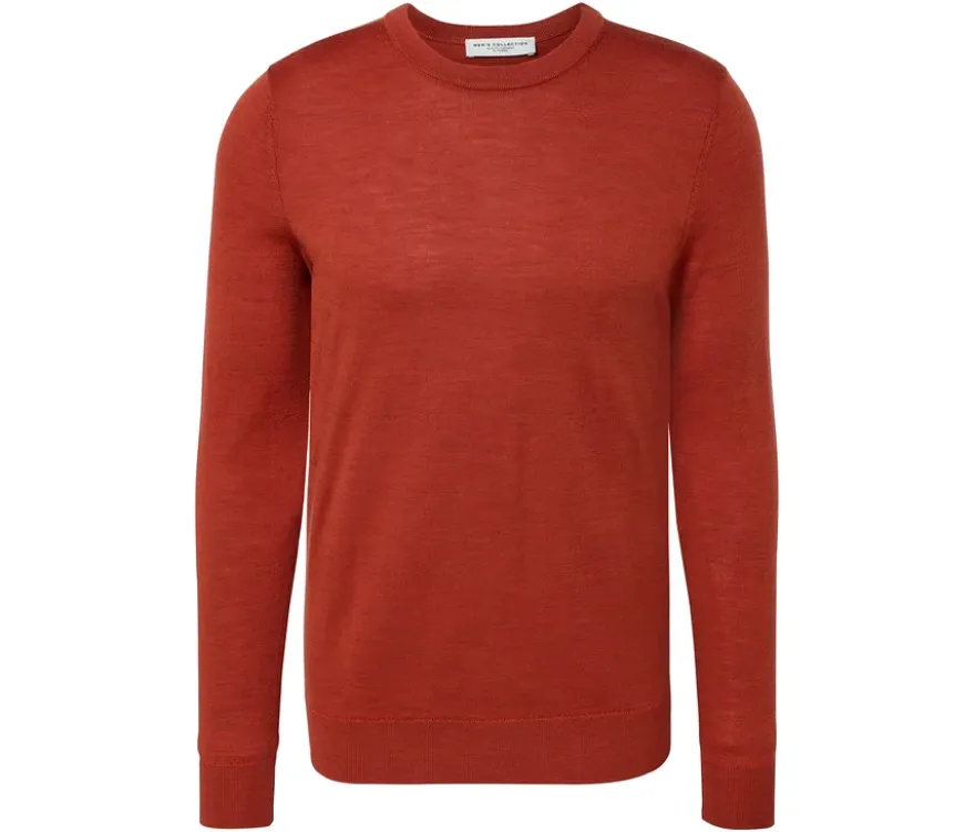 Pullover, orange meliert