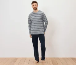 Pyjama, gestreift
