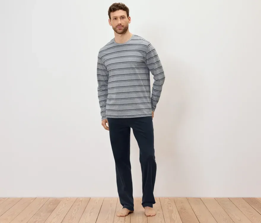 Pyjama, gestreift