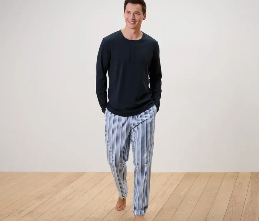 Pyjama mit gewebter Hose
