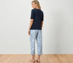 7/8-Pyjama-Set, dunkelblau