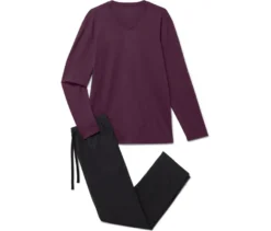 Pyjama-Set mit Flanellhose