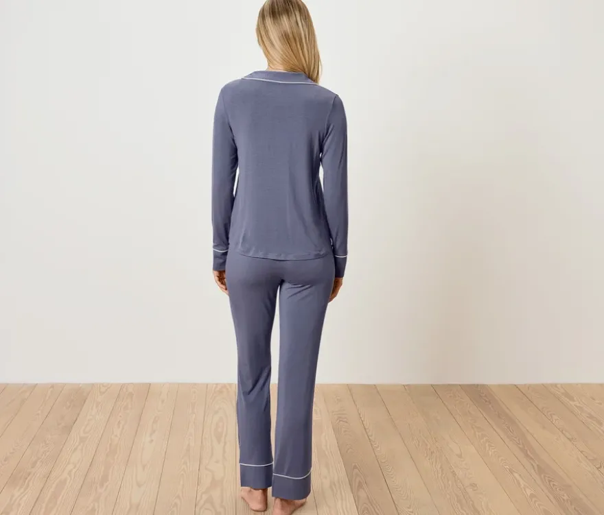 Pyjama-Set, rauchblau