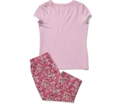 3/4-Pyjama-Set, rosa