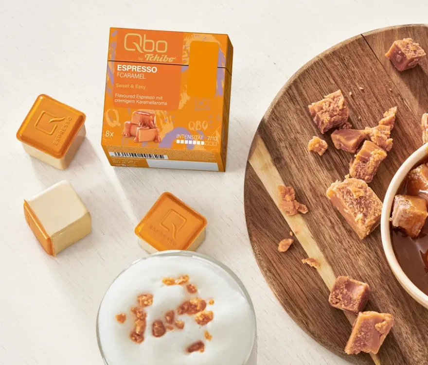Qbo Flavoured Espresso Caramel - 144 Kapseln
