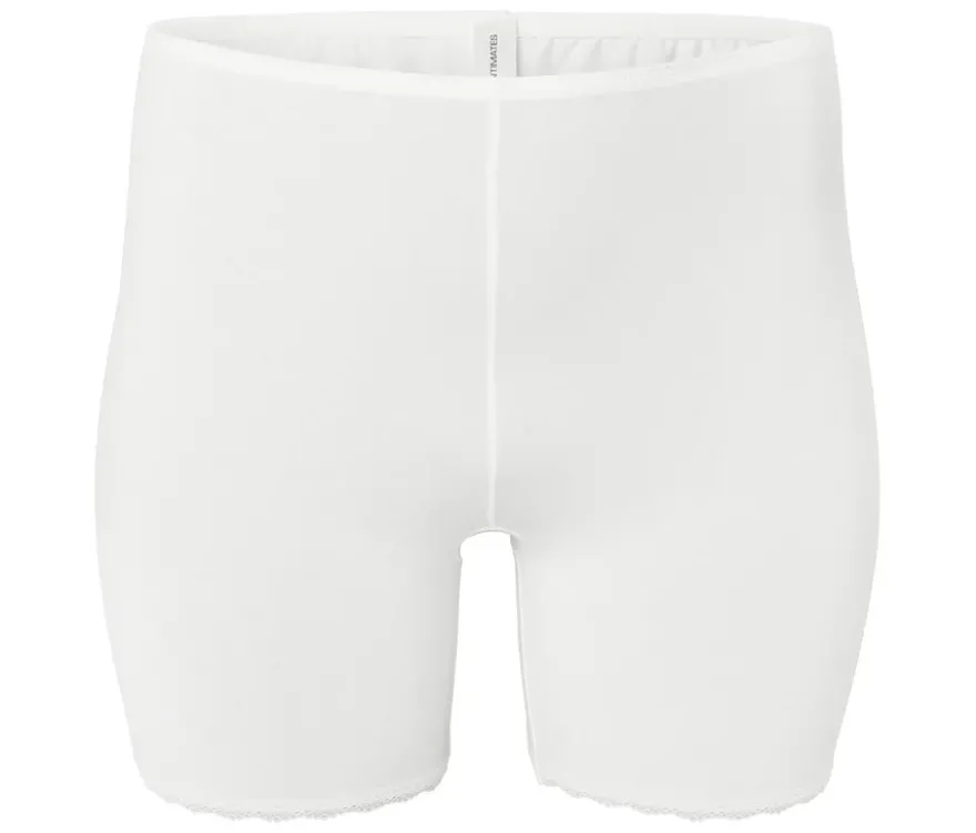 2 Radler-Shorts, weiß und dunkelblau