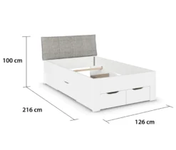 rauch Bett »Aditio Beds«, 120 cm mit Polsterkopfteil