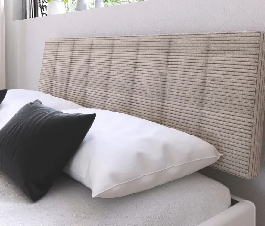 rauch Bett »Mavi-Extra« mit Polsterkopfteil, 140 cm Liegefläche, weiß