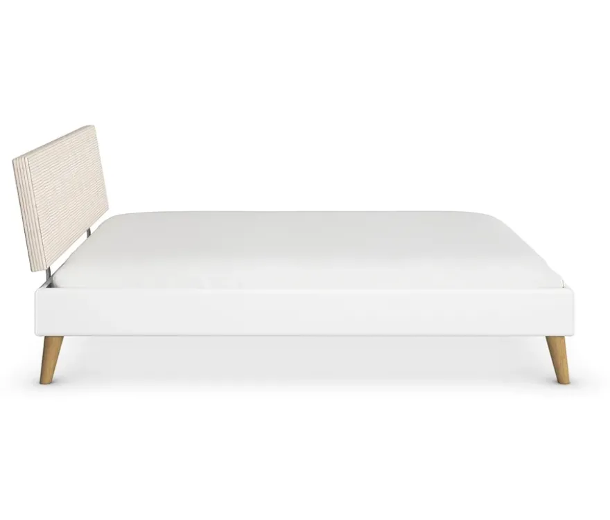 rauch Bett »Mavi-Extra« mit Polsterkopfteil, 140 cm Liegefläche, weiß