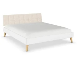rauch Bett »Mavi-Extra« mit Polsterkopfteil,180 cm Liegefläche, weiß