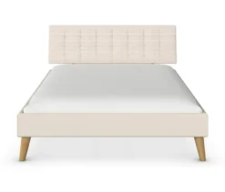 rauch Bett »Mavi-Extra« mit Polsterkopfteil, 140 cm Liegefläche, beige/champagner