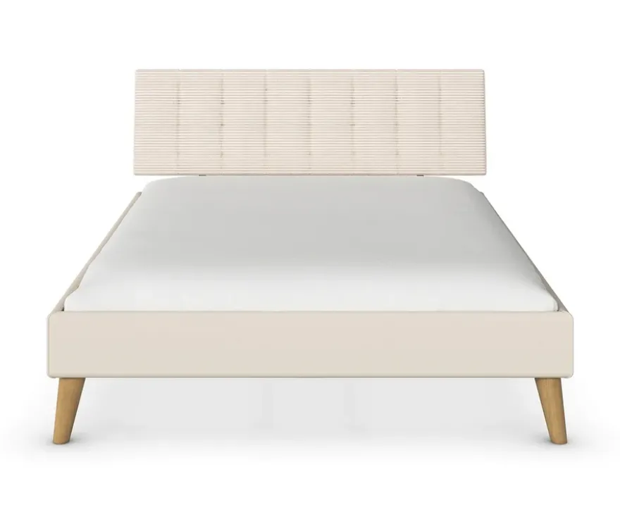 rauch Bett »Mavi-Extra« mit Polsterkopfteil, 140 cm Liegefläche, beige/champagner