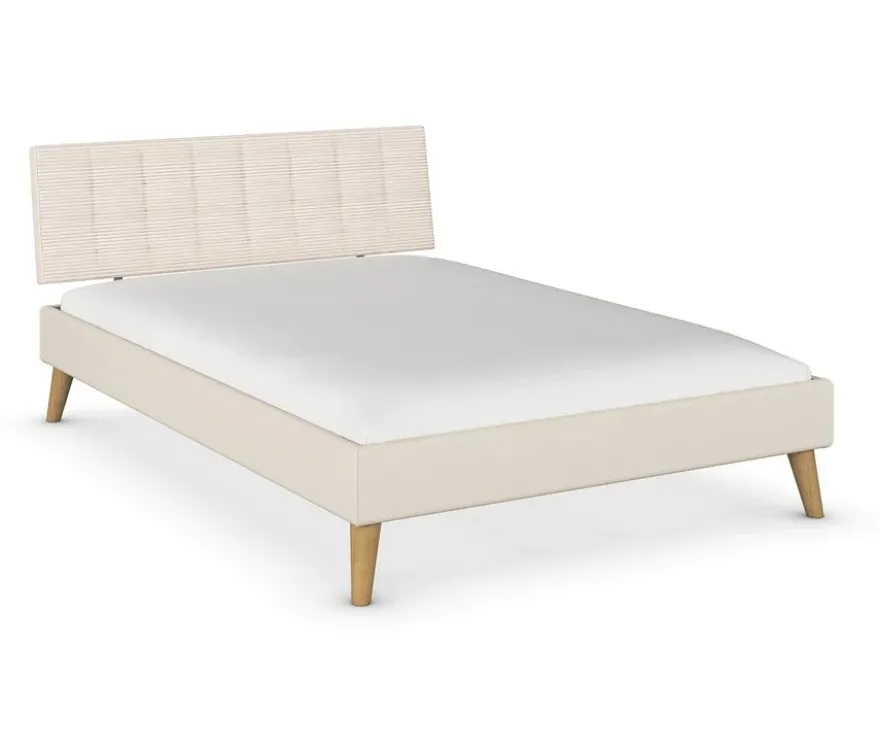 rauch Bett »Mavi-Extra« mit Polsterkopfteil, 140 cm Liegefläche, beige/champagner