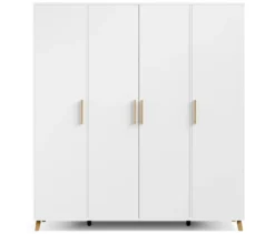 Rauch Drehtürenschrank »Shinjo«, 4-türig Premium-Ausstattung, weiß