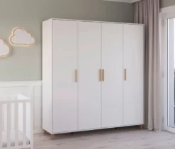 Rauch Drehtürenschrank »Shinjo«, 4-türig Premium-Ausstattung, weiß