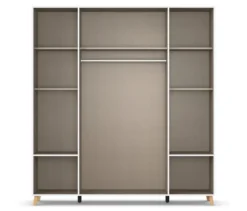 Rauch Drehtürenschrank »Shinjo«, 4-türig, 4 Schubladen, weiß
