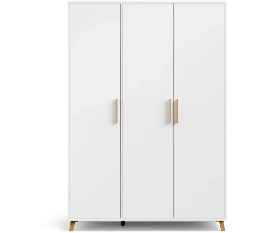 Rauch Drehtürenschrank »Shinjo«, 3-türig Basic-Ausstattung, weiß