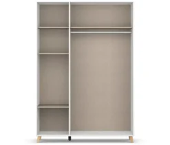 Rauch Drehtürenschrank »Shinjo«, 3-türig Basic-Ausstattung, weiß