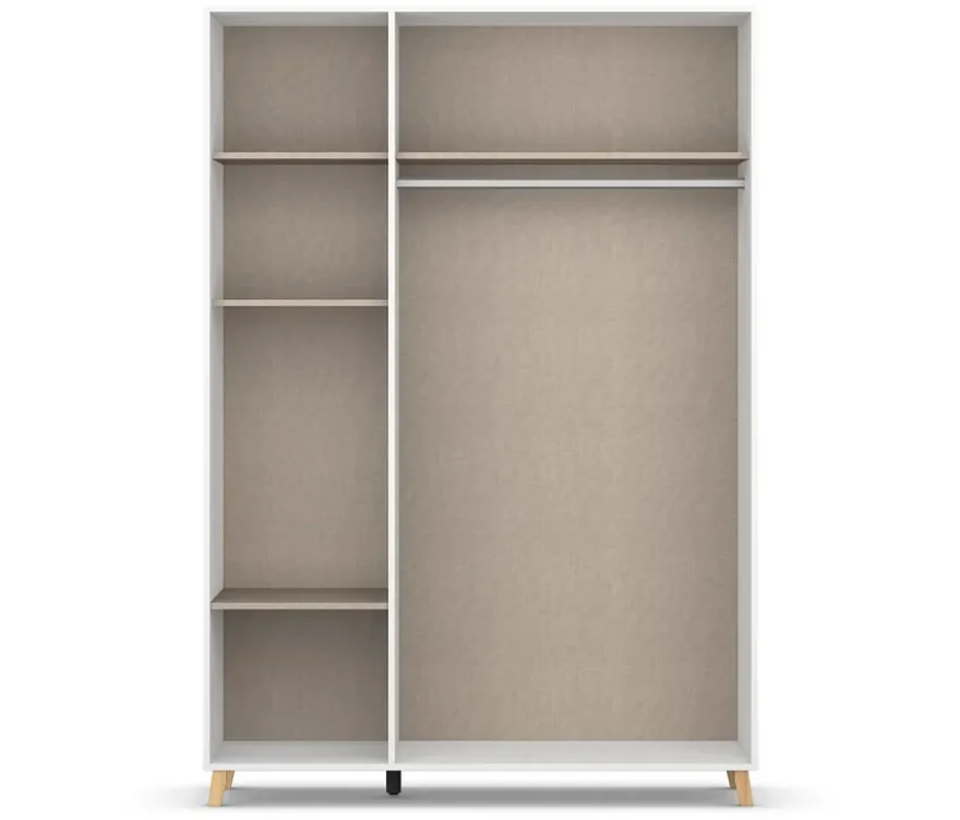Rauch Drehtürenschrank »Shinjo«, 3-türig Basic-Ausstattung, weiß