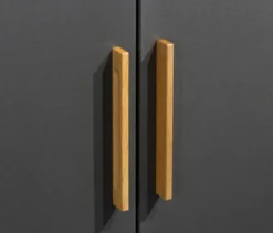 Rauch Drehtürenschrank »Shinjo«, 4-türig, 4 Schubladen, grau-metallic