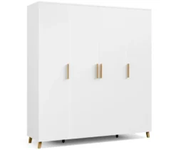 Rauch Drehtürenschrank »Shinjo«, 4-türig Basic-Ausstattung, weiß